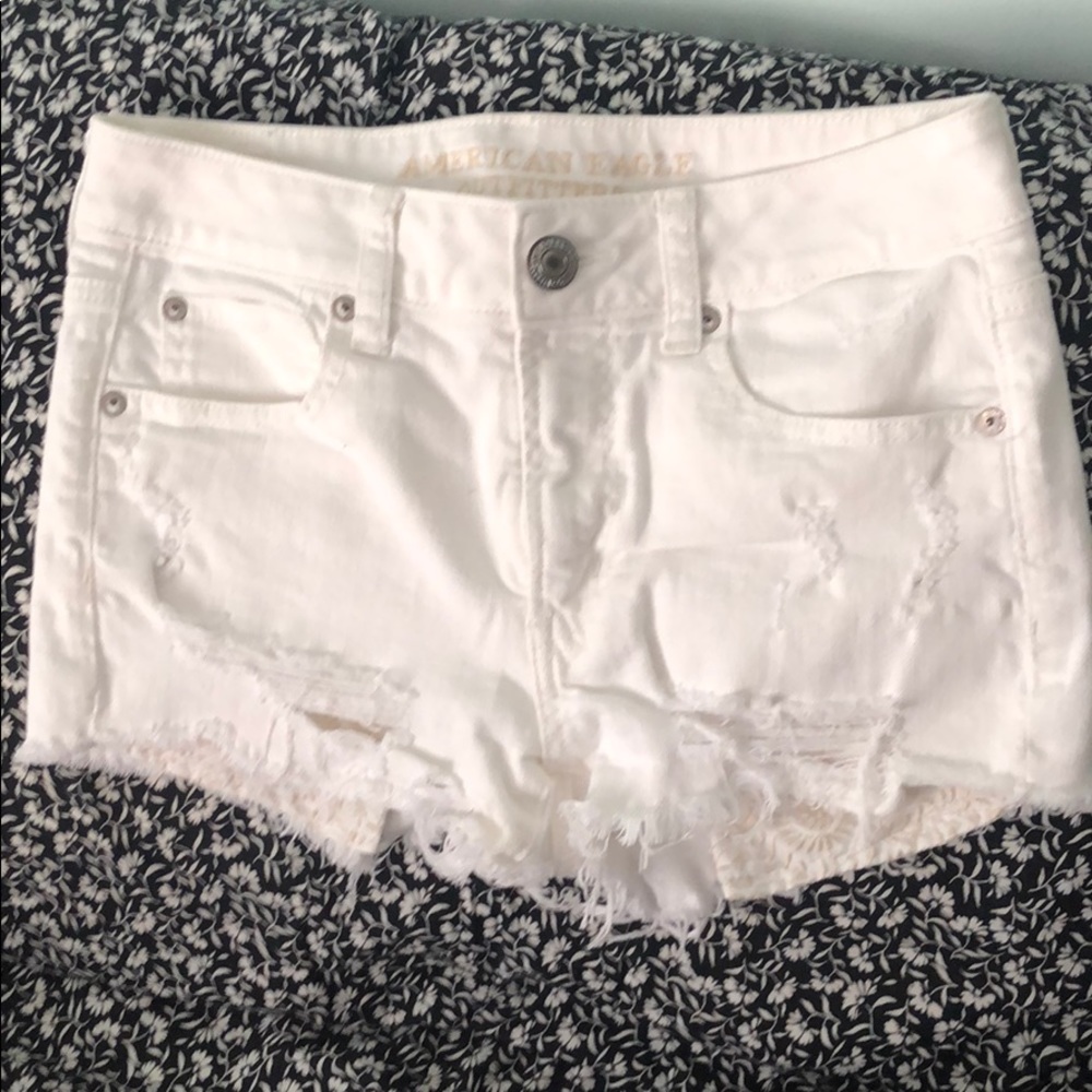 Destroyed Jean Shorts